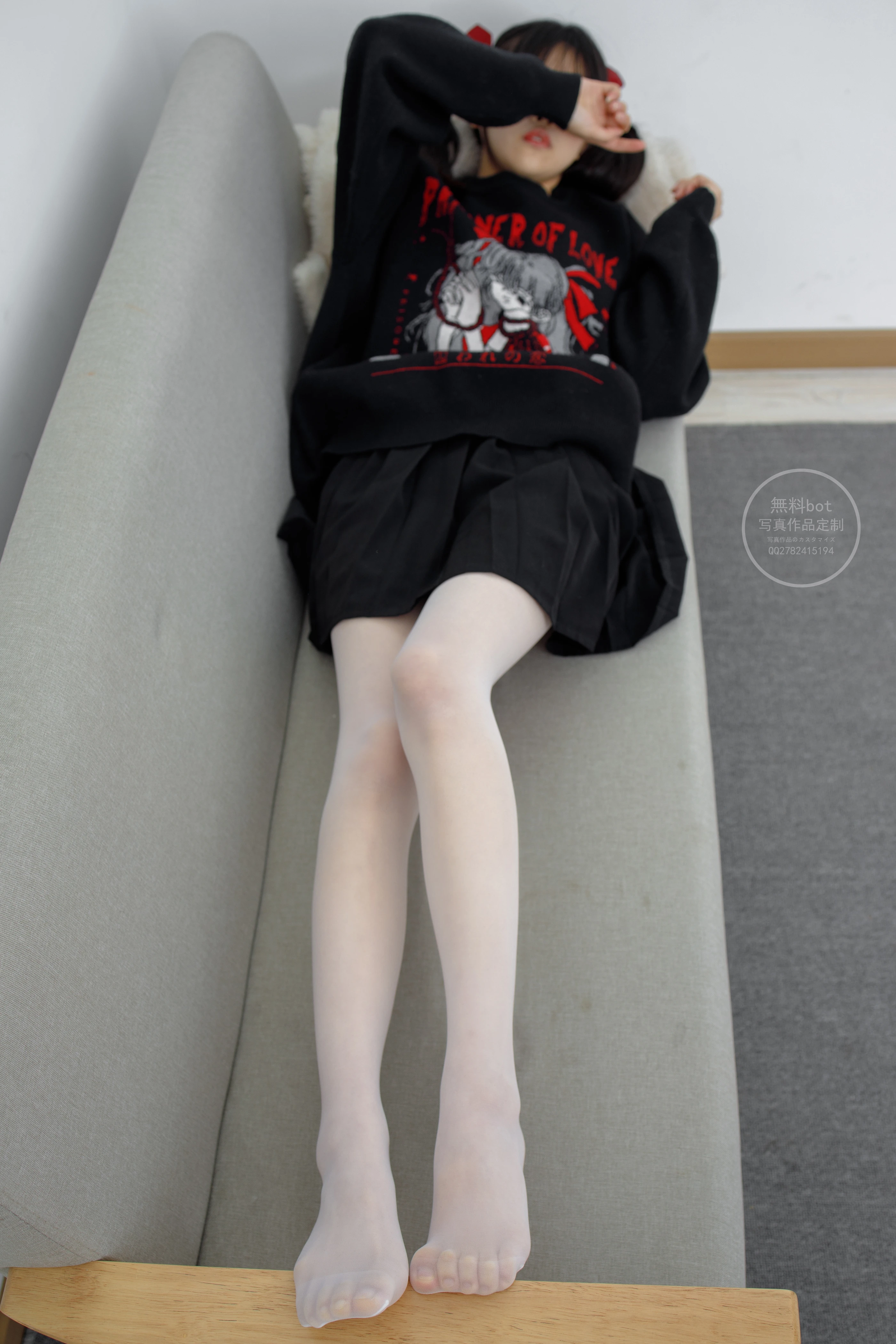 森萝财团 有料 NO.020 小奶糕Milky 双马尾美少女的白丝美腿 [86P]插图5